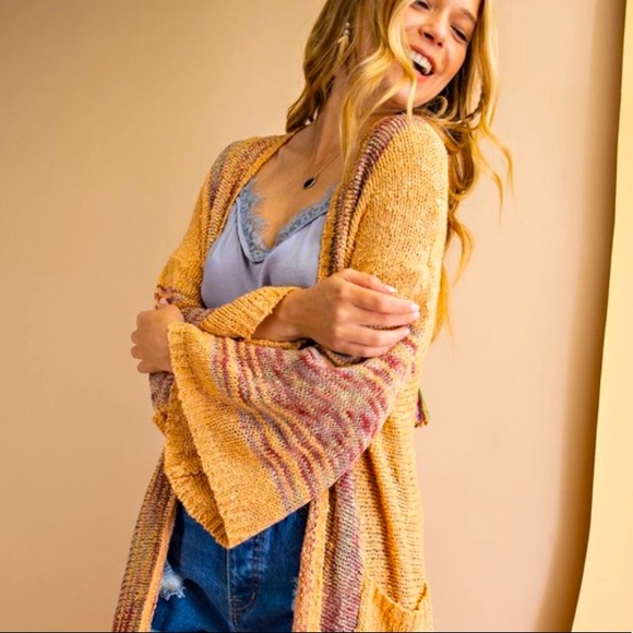 Boho Throw on Knit Cardi